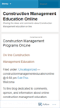 Mobile Screenshot of constructionmanagementeducationonline.wordpress.com