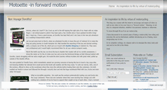 Desktop Screenshot of motoette.wordpress.com