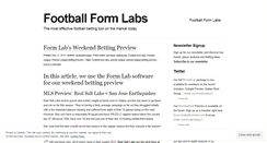 Desktop Screenshot of footballformlabs.wordpress.com