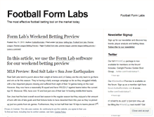 Tablet Screenshot of footballformlabs.wordpress.com