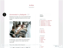 Tablet Screenshot of instyle2012.wordpress.com