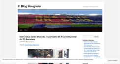 Desktop Screenshot of elblogblaugrana.wordpress.com