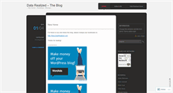Desktop Screenshot of datarealized.wordpress.com