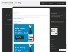Tablet Screenshot of datarealized.wordpress.com