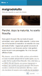 Mobile Screenshot of malgradotutto.wordpress.com