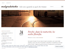 Tablet Screenshot of malgradotutto.wordpress.com