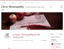 Tablet Screenshot of cleverhomeopathy.wordpress.com