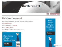 Tablet Screenshot of birthsmart.wordpress.com