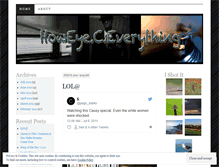 Tablet Screenshot of howeyeceverything.wordpress.com