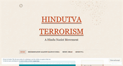 Desktop Screenshot of hindutvaterrorism.wordpress.com