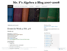 Tablet Screenshot of mrfsalgebra2.wordpress.com