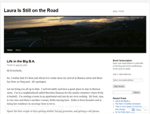 Tablet Screenshot of lauraisstillontheroad.wordpress.com