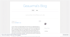 Desktop Screenshot of geauxmal.wordpress.com