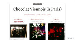Desktop Screenshot of chocolatviennois.wordpress.com