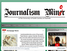 Tablet Screenshot of journalismuncc.wordpress.com