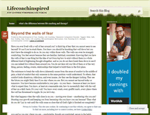 Tablet Screenshot of lifecoachinspired.wordpress.com