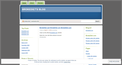 Desktop Screenshot of brokediet.wordpress.com