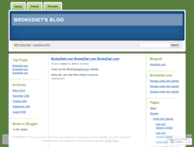 Tablet Screenshot of brokediet.wordpress.com