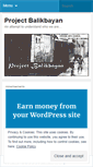 Mobile Screenshot of projectbalikbayan.wordpress.com