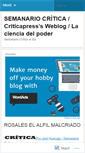 Mobile Screenshot of criticapress.wordpress.com