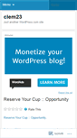 Mobile Screenshot of clem23.wordpress.com
