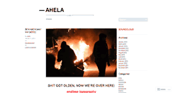 Desktop Screenshot of ahela.wordpress.com