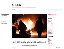 Tablet Screenshot of ahela.wordpress.com