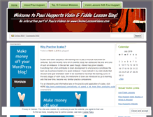 Tablet Screenshot of lessons4violin.wordpress.com