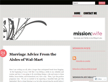 Tablet Screenshot of missionwife.wordpress.com