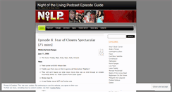 Desktop Screenshot of nightofthelivingpodcast.wordpress.com