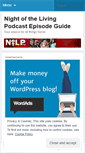 Mobile Screenshot of nightofthelivingpodcast.wordpress.com