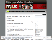 Tablet Screenshot of nightofthelivingpodcast.wordpress.com