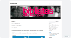 Desktop Screenshot of biblistas.wordpress.com