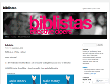 Tablet Screenshot of biblistas.wordpress.com