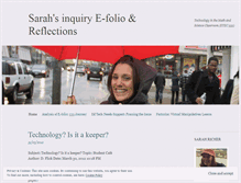 Tablet Screenshot of inquiryefolio.wordpress.com