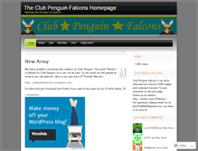 Tablet Screenshot of clubpenguinfalcons.wordpress.com