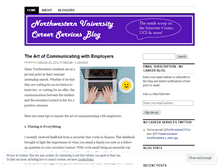 Tablet Screenshot of northwesternuniversitycareerservices.wordpress.com