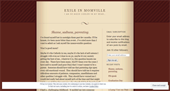 Desktop Screenshot of exileinmomville.wordpress.com
