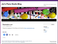 Tablet Screenshot of jenspianostudio.wordpress.com
