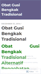 Mobile Screenshot of obatgusibengkaktradisionalherbalmujarab75.wordpress.com