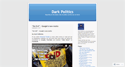 Desktop Screenshot of darkpolitics.wordpress.com