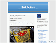 Tablet Screenshot of darkpolitics.wordpress.com