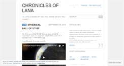 Desktop Screenshot of lanachronicles.wordpress.com
