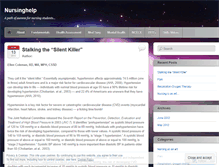 Tablet Screenshot of nursinghelp.wordpress.com