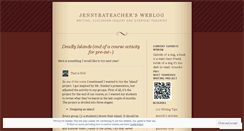 Desktop Screenshot of jennybateacher.wordpress.com