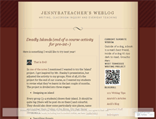 Tablet Screenshot of jennybateacher.wordpress.com