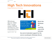 Tablet Screenshot of hightechinnovations.wordpress.com