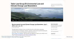 Desktop Screenshot of environmentallawissues.wordpress.com