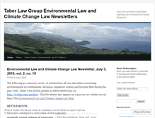 Tablet Screenshot of environmentallawissues.wordpress.com