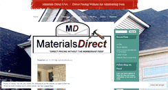 Desktop Screenshot of materialsdirectusa.wordpress.com